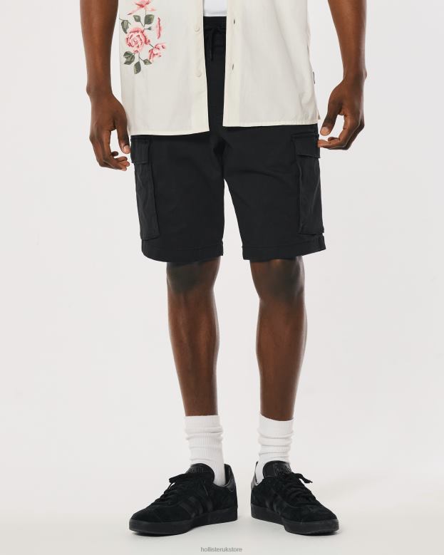 Bottoms Hollister Men Cargo Jogger Shorts 9\\ 488201103 Black